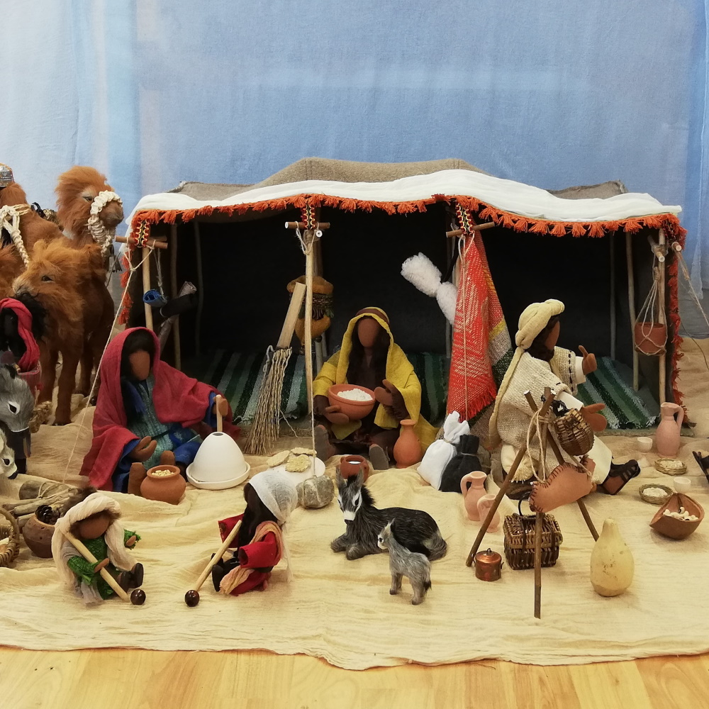 Nomadenzelt Abraham mit ganz viel Zubehör 