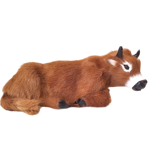 Ochse - Kuh - Jungrind liegend 16cm lang - Nr. 4