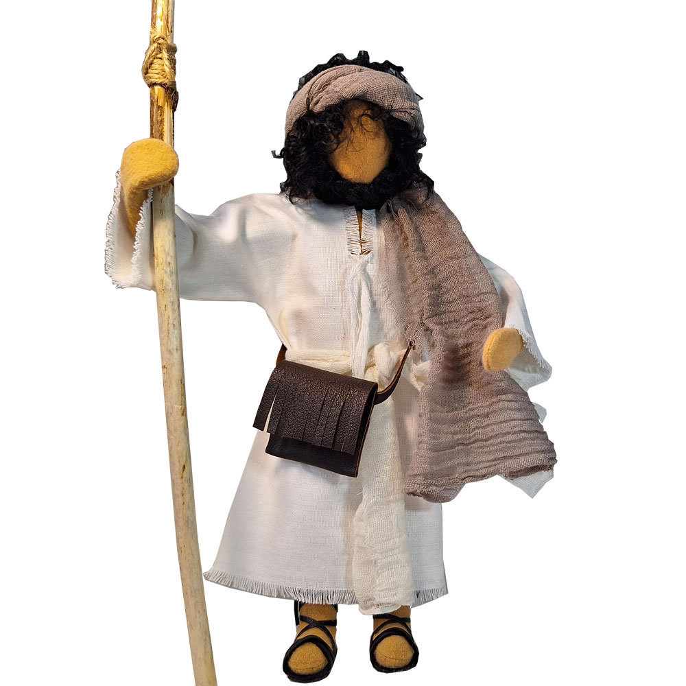 Jesus im schlichten Kleid 