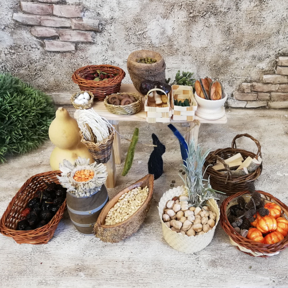 Marktstand mit Früchten aus der Natur