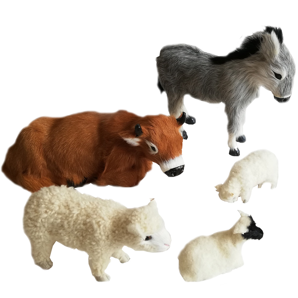 Ochse   Esel   Schaf   Zwei Laemmer